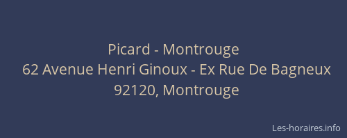 Picard - Montrouge