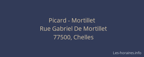 Picard - Mortillet