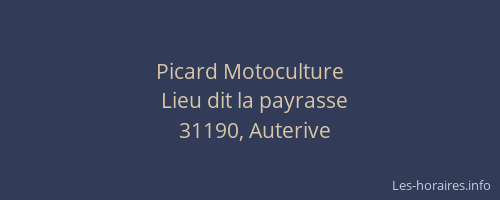 Picard Motoculture