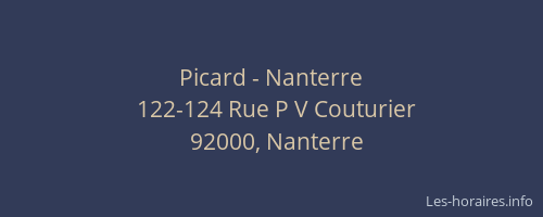 Picard - Nanterre