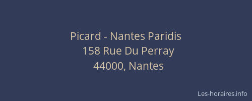 Picard - Nantes Paridis