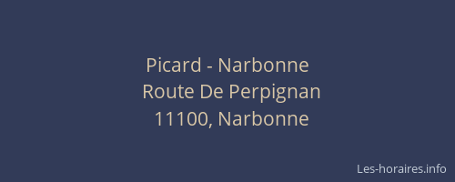 Picard - Narbonne
