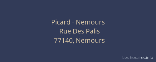 Picard - Nemours