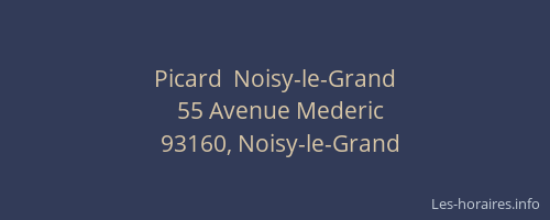Picard  Noisy-le-Grand