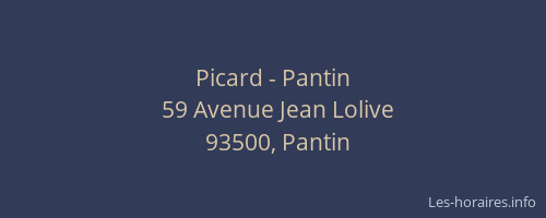 Picard - Pantin