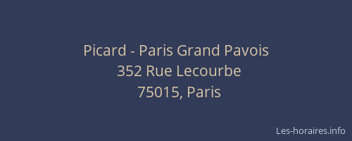 Picard - Paris Grand Pavois