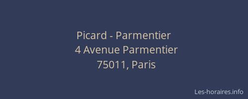 Picard - Parmentier