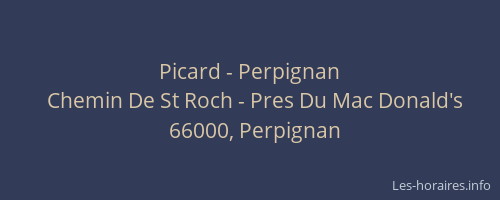 Picard - Perpignan