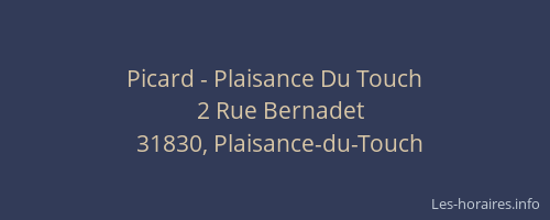 Picard - Plaisance Du Touch