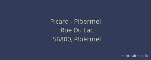 Picard - Pl&ouml;ermel