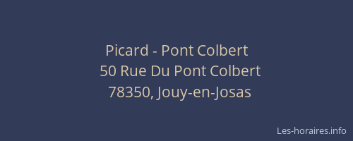 Picard - Pont Colbert