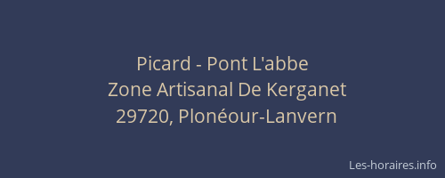 Picard - Pont L'abbe