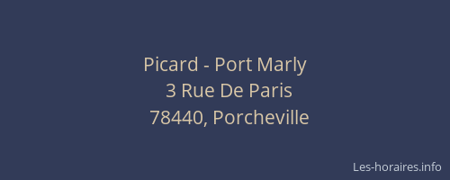 Picard - Port Marly