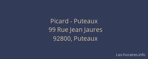 Picard - Puteaux