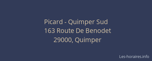 Picard - Quimper Sud