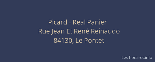 Picard - Real Panier