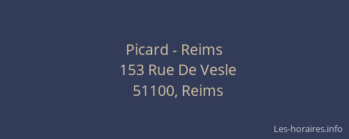 Picard - Reims