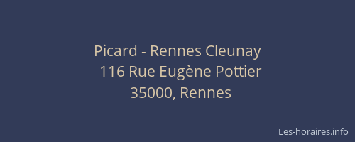 Picard - Rennes Cleunay