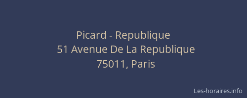 Picard - Republique