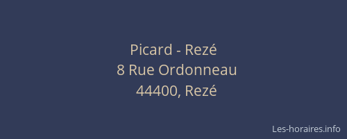Picard - Rezé