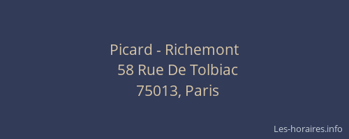 Picard - Richemont