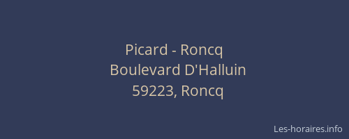 Picard - Roncq