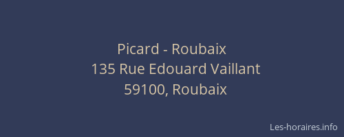 Picard - Roubaix