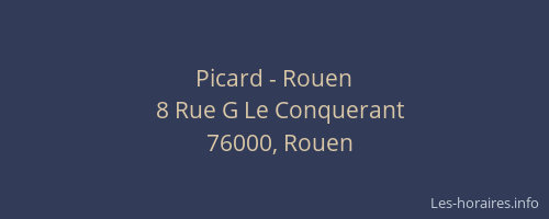 Picard - Rouen