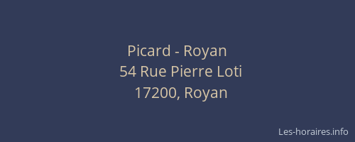 Picard - Royan