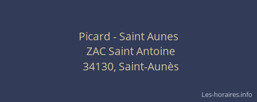 Picard - Saint Aunes