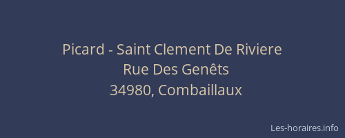 Picard - Saint Clement De Riviere