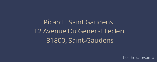 Picard - Saint Gaudens