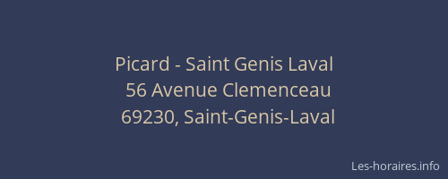 Picard - Saint Genis Laval