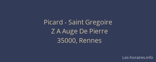 Picard - Saint Gregoire
