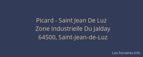 Picard - Saint Jean De Luz