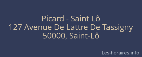 Picard - Saint Lô