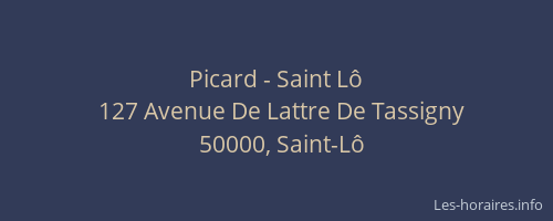Picard - Saint Lô