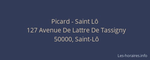 Picard - Saint L&ocirc;