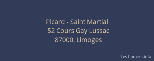 Picard - Saint Martial