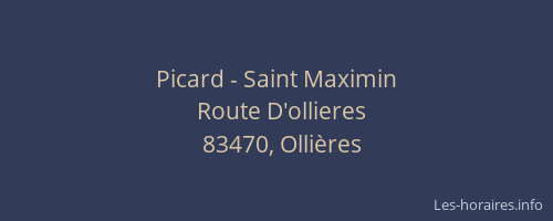 Picard - Saint Maximin