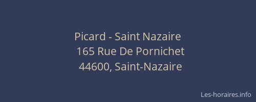 Picard - Saint Nazaire