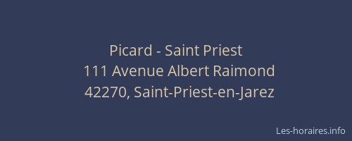 Picard - Saint Priest