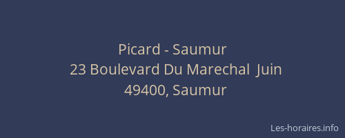 Picard - Saumur