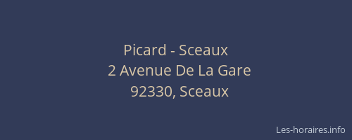 Picard - Sceaux