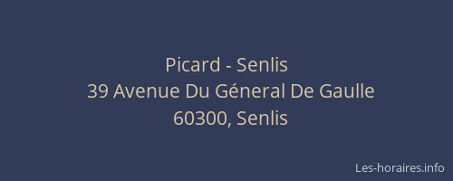 Picard - Senlis