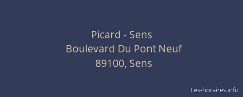 Picard - Sens