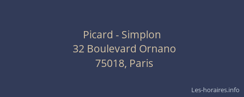 Picard - Simplon