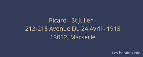 Picard - St Julien