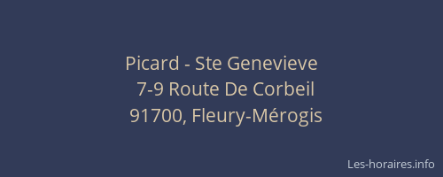 Picard - Ste Genevieve