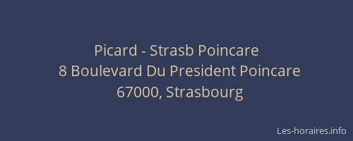 Picard - Strasb Poincare